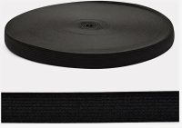 Резинка вязанная 15мм цв черный