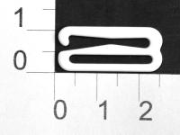 2009В белый Крючок металл крашенный ширина=20мм (упаковка 1000 штук)