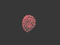 028 F пришивной элемент (упаковка 100 штук) бордо