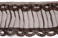 622 коричневый РЮШИ ширина 70мм (намотка 50 ярдов = 46 метров)