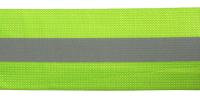 Лента светоотраж. эластичная (желт.с серой полосой), ширина 50мм, арт.0164-2000, (намотка 50 метров)