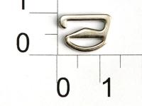 Розн.уп. Крючок для бюстгальтера Металл 809Н никель  ш.8мм (уп.50 шт.)