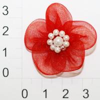 017 F пришивной элемент (упаковка 100 штук) красный