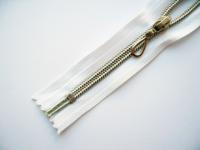 Молния спиральная(Витая) Т7 декор 50 см №101 белое-серебро, ( уп.50 шт.)