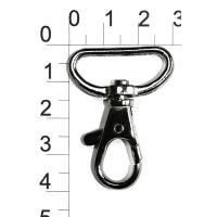 0031 черный никель Карабин металлический 25*40мм (упаковка 100 штук)