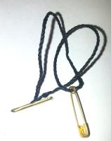 Биркодержатели с булавкой К100-4 90 мм (уп.1000 шт.) цв.черный (золото)