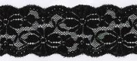 1261 черный кружево-стрейч 55мм (намотка 27,4 метров)