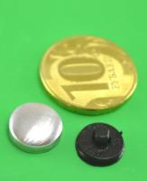 Заготовка для обтяжки пуговиц №20 (12мм) пластик цв. черный (уп 500шт)