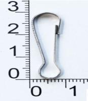 307-Z никель Карабин металлический 30мм (упаковка 1000 штук)