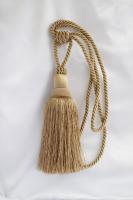 CA-9606-А3 подхват с кистью цв.тёмное золото (высота от основания 22см со шнуром 61 см )