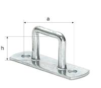 Скоба бортовая прямоугольная СП-38  (уп.300шт.)