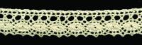0003F бежевый кружево вязанное 18мм (намотка 20 ярдов = 18,3 метров)