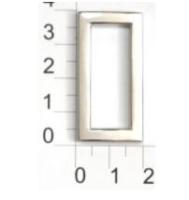 6492К никель пряжка металлическая 