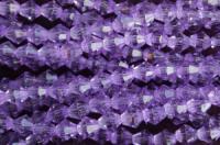 Бусины пластик прозрачные на нитях 08x08мм (упаковка =12 нитей = 420 бусин)642