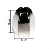 16641К никель концевик металл h=12мм (упаковка 500 штук)