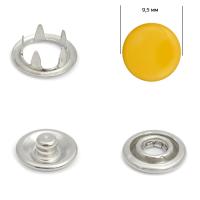 Кнопка рубашечная  (закрытая) 9,5 мм - эмаль 111/1440 шт., цв. ярко-желтый (желток)