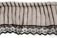 141 коричневый РЮШИ ширина 80мм (намотка 50 ярдов = 46 метров)