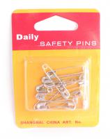 Булавка английская МН 0341-2128 (HN-F-128) цв.никель (упаковка 12 штук)