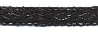 0021F черный кружево вязанное 25мм (намотка 20 ярдов = 18,3 метров)