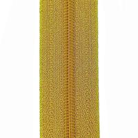 Молния металлизированная рулонная витая Т5, цв. Золото (уп. 200 м)