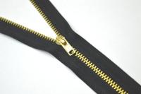 Молния Металл Т5 джинс 18 см №322 черн, (уп.100)