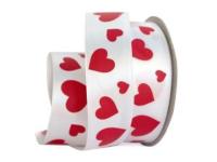 UT014-25-3001-095 Лента атласная с рисунком 25мм (рулон 20 ярдов = 18 метров)