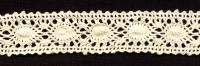 0097F бежевый кружево вязанное 26мм (намотка 20 ярдов = 18,3 метров)