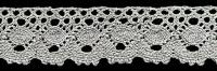 0001F лён кружево вязанное 47мм (намотка 20 ярдов = 18,3 метров)