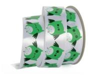 UT015-25-3001-042/048 Лента атласная с рисунком 25мм (рулон 20 ярдов = 18 метров)