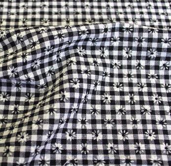 Хлопок клетка флок арт 2098 цв. 998 (92% Хлопок, 8%ЭЛ), 220г/м. пог
