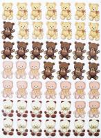 Термотрансфер аппликация 45см*60см HS1211W25107-49 (лист 49 штук)