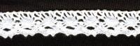0079F белый кружево вязанное 12мм (намотка 20 ярдов = 18,3 метров)