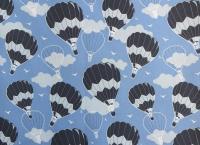 Ткань курточная детская  Дьюспо 240T WR PU цв.Air balloon голубой