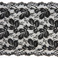 5563 черный кружево-стрейч 140мм (намотка 18 метров)