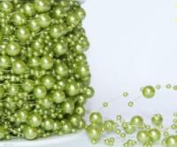 Бусины пластик на леске 3*8 (упаковка 60 метров) цв.МН50