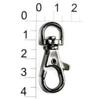 0017 черный никель Карабин металлический 7,5*41мм (упаковка 100 штук)