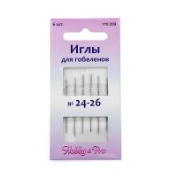 110209 Иглы вышивальные для гобеленов №24-26, упак._6 шт., Hobby&Pro