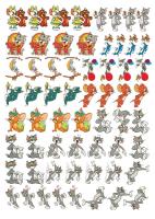 Термотрансфер аппликация 45см*60см HS1406W34539-61 (лист 61 штука)