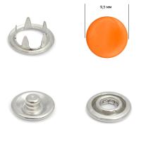 Кнопка рубашечная  (закрытая) 9,5 мм - эмаль 158/1440 шт., цв. оранжевый