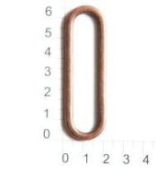 5236К медь пряжка металлическая 