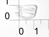 809Т прозрачный Крючок пластик ширина=08мм (упаковка 1000 штук)