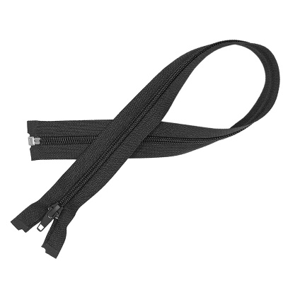 Молния спиральная(Витая) Т7 75 см, 322 черная ( уп.50 шт.)