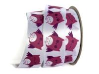 UT015-25-3001-116/118 Лента атласная с рисунком 25мм (рулон 20 ярдов = 18 метров)