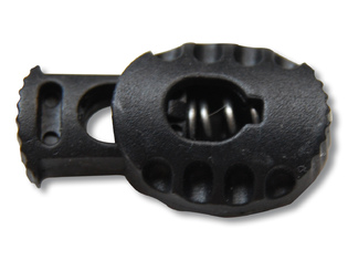 Фиксаторы для шнуров 27010 сб Цв. Черный (уп.1000 шт)