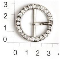 10375К никель со стразвми пряжка металическая 