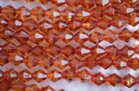 Бусины пластик прозрачные на нитях 08x08мм (упаковка =12 нитей = 420 бусин)659