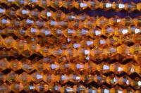 Бусины пластик прозрачные на нитях 08x08мм (упаковка =12 нитей = 420 бусин)657