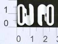 Застежка пластик XZD-12 белый 12мм (упаковка 100 штук)