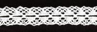 0004F белый кружево вязанное 21мм (намотка 20 ярдов = 18,3 метров)