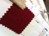 Лен костюмный меланж 1055, цв.105 красный